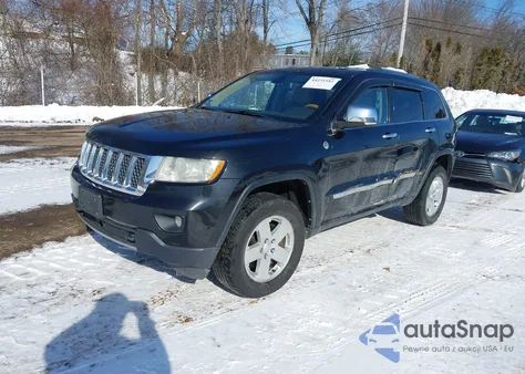 2012 Jeep Grand Cherokee Overland z USA, uszkodzony, nr VIN 1C4RJFCGXCC325452